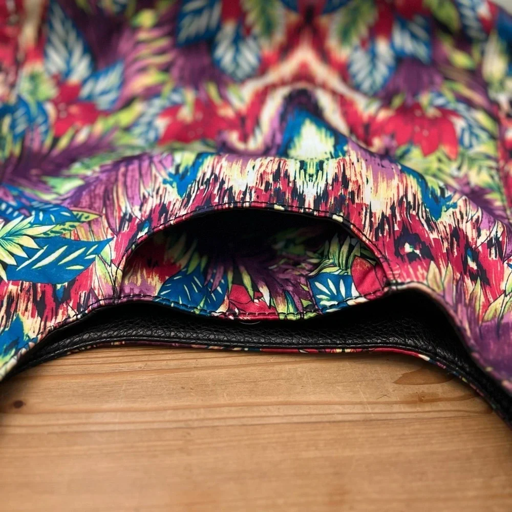 Nicole Miller Vibrant Floral Shoulder Bag - Picture 8 of 10